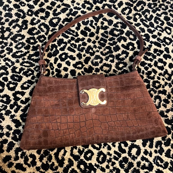 Celine limited edition runway bag. Brown suede. Comes with box, papers and chain - Picture 2 of 12